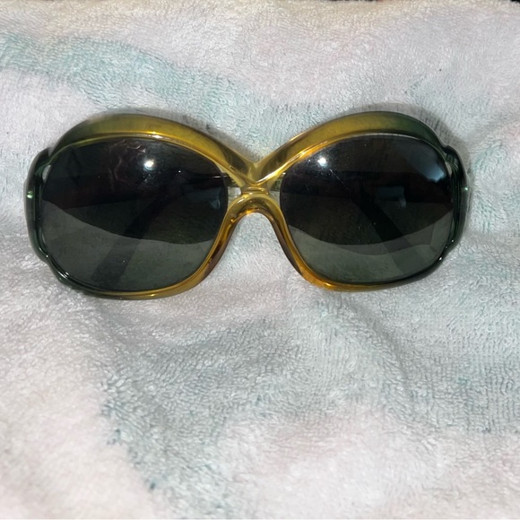 Givenchy Gold and Black Women's Sunglasses - Picture 1 of 4